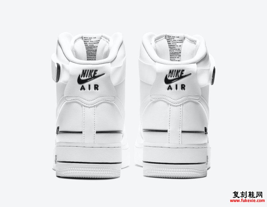 Nike Air Force 1 High White Black CJ1385-100发售日期