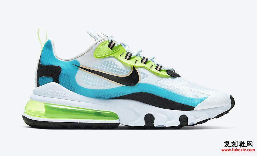 Nike Air Max 270 React Oracle Aqua CT1265-300发售日期