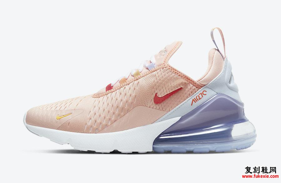 Nike Air Max 270水洗珊瑚色CW5589-600发售日期