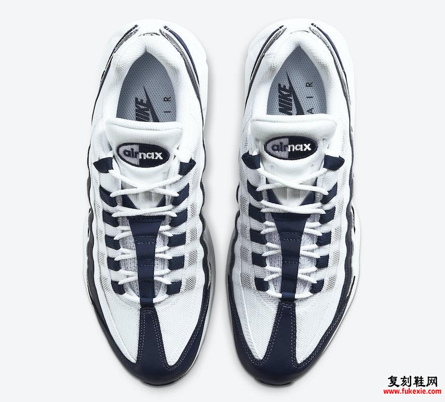 Nike Air Max 95 Essential White Midnight Navy CI3705-400发售日期