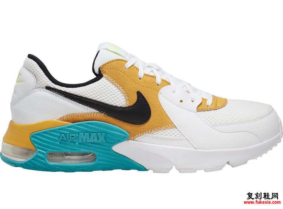 Nike Air Max Excee White Orange Green Blue CD4165-104发售日期信息