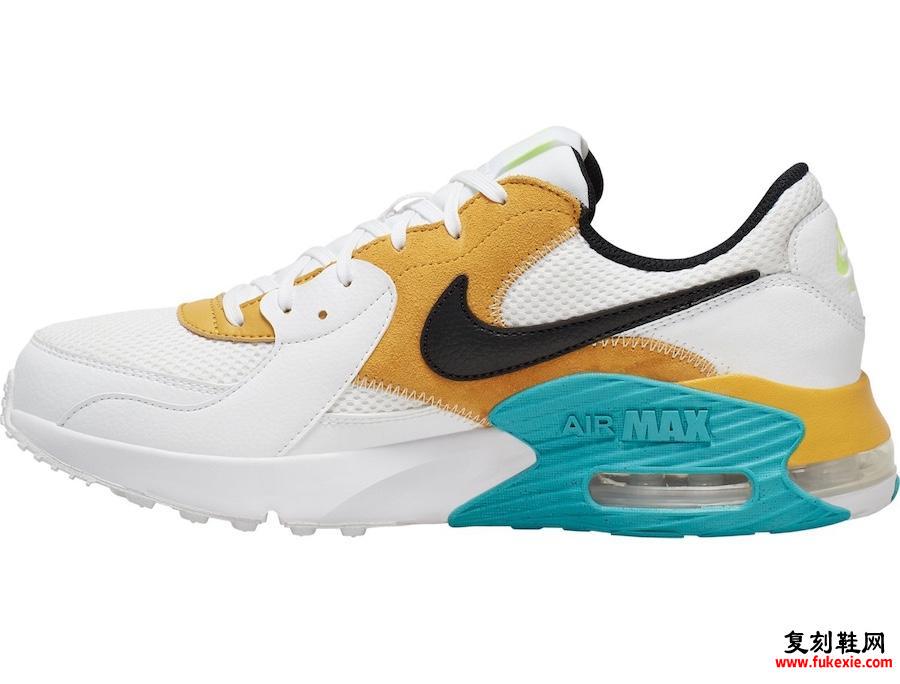 Nike Air Max Excee White Orange Green Blue CD4165-104发售日期信息