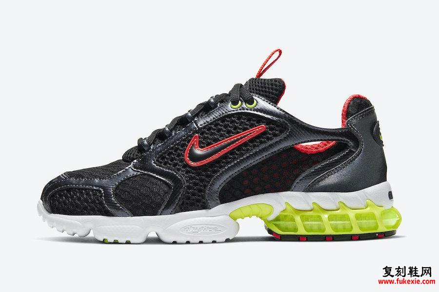 Nike Air Zoom Spiridon Cage 2金属赤铁矿黑柠檬毒液CD3613-002发售日期