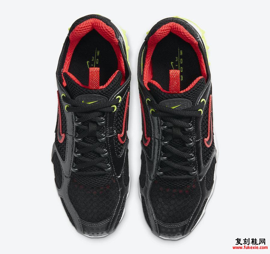 Nike Air Zoom Spiridon Cage 2金属赤铁矿黑柠檬毒液CD3613-002发售日期