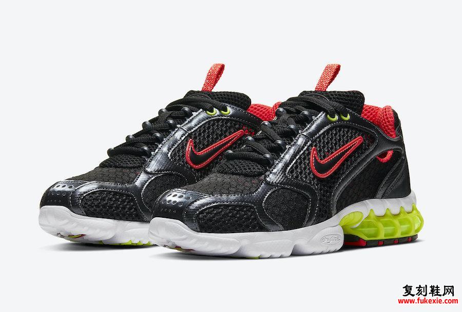 Nike Air Zoom Spiridon Cage 2金属赤铁矿黑柠檬毒液CD3613-002发售日期