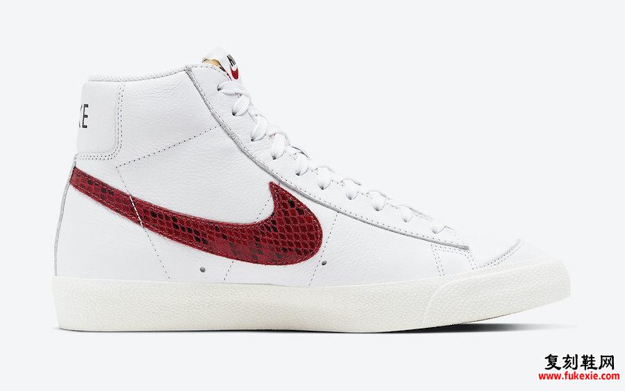 Nike Blazer Mid Snakeskin Swoosh CW7073-100发售日期