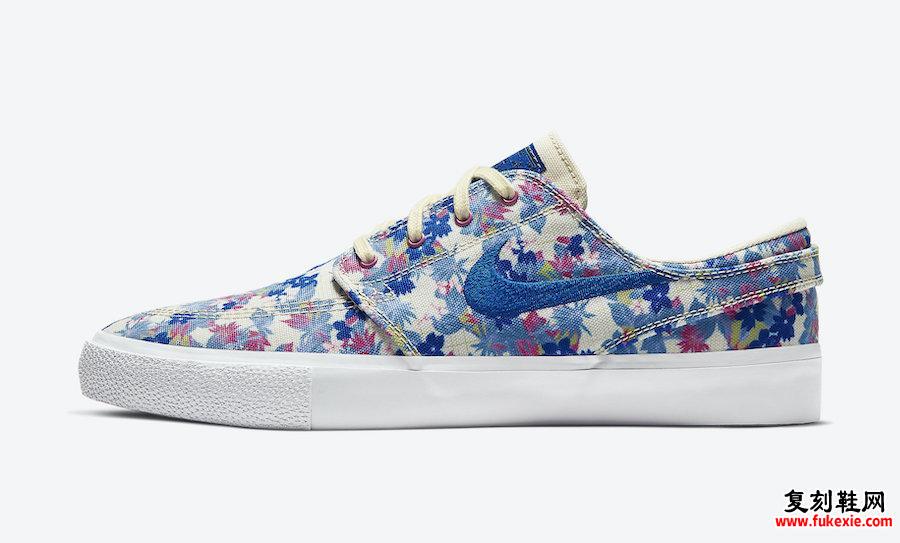 Nike SB Stefan Janoski Fossil Fire Pink Team Royal AQ7878-202发售日期信息