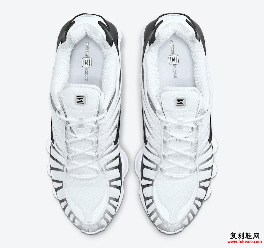 Nike Shox TL白色纯白金AV3595-102发售日期