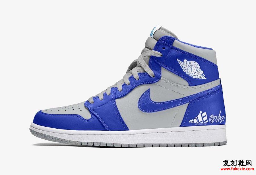 Air Jordan 1 Hyper Royal Light Smoke灰色白色555088-402发售日期