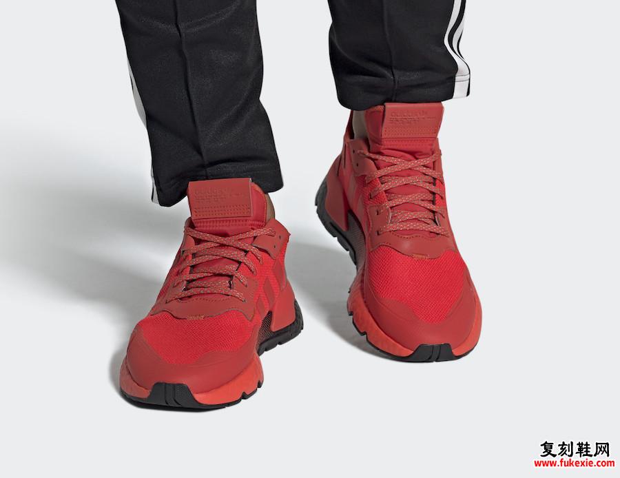 adidas Nite Jogger Hi-Res Red EF5415发售日期