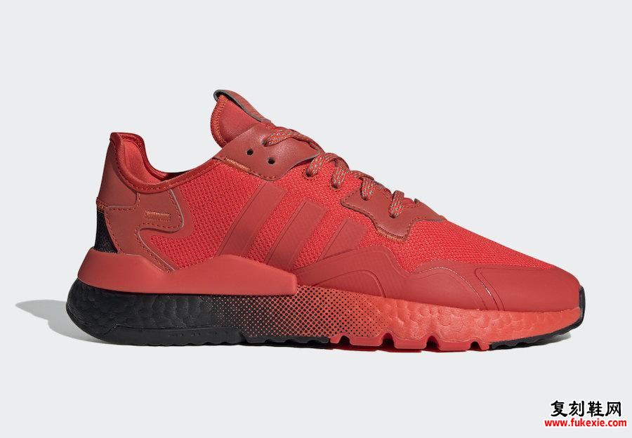 adidas Nite Jogger Hi-Res Red EF5415发售日期