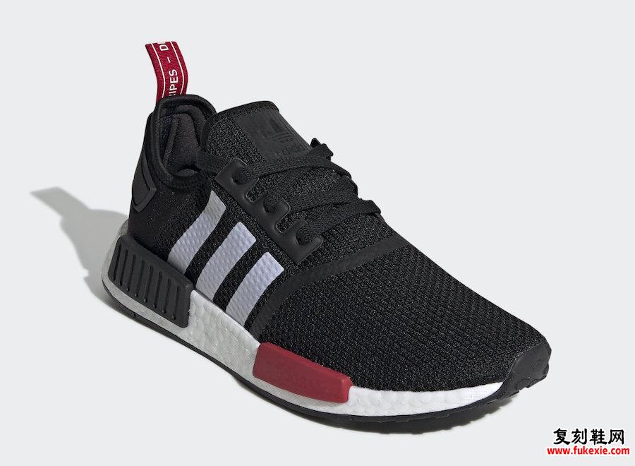 adidas NMD R1黑色白色红色EG2697发售日期