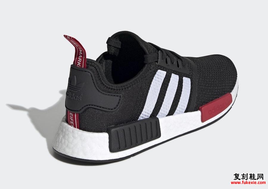 adidas NMD R1黑色白色红色EG2697发售日期