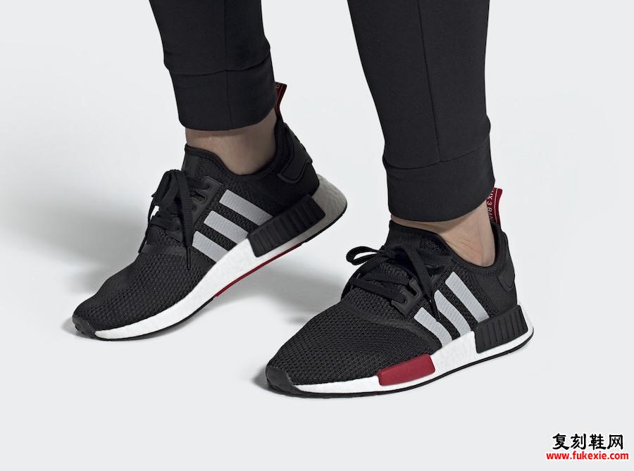 adidas NMD R1黑色白色红色EG2697发售日期