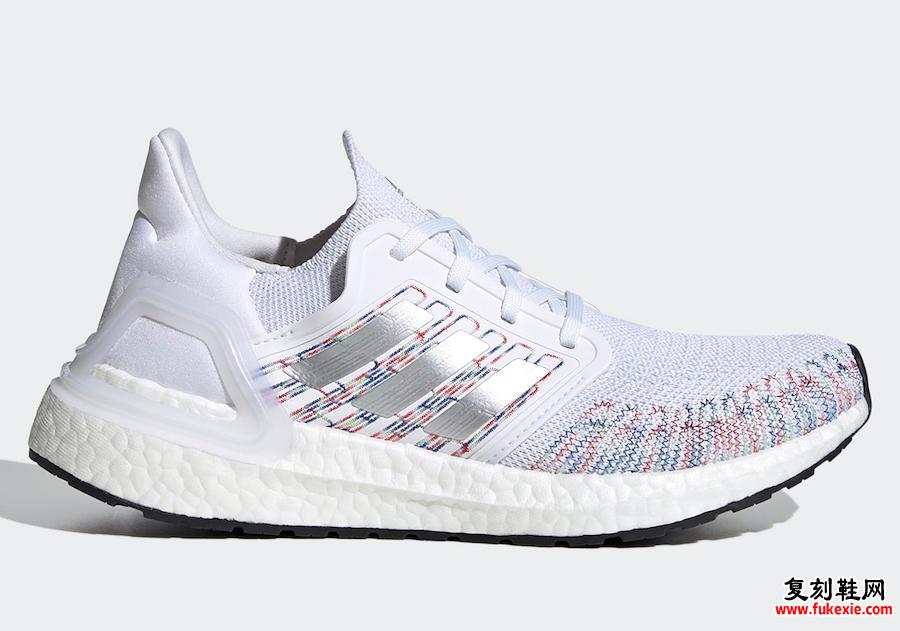 adidas Ultra Boost 2020 WMNS White Multi-Color EG0728发售日期