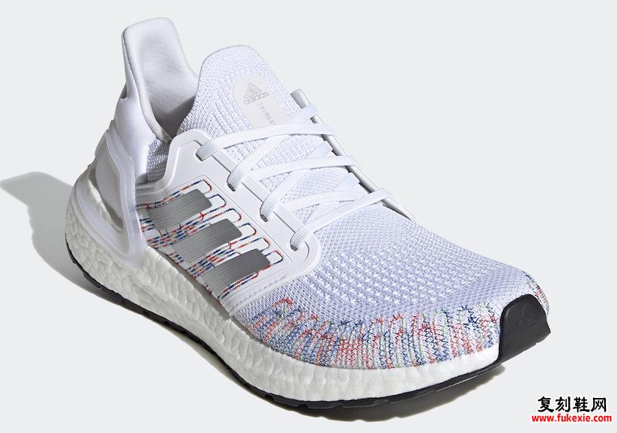 adidas Ultra Boost 2020 WMNS White Multi-Color EG0728发售日期