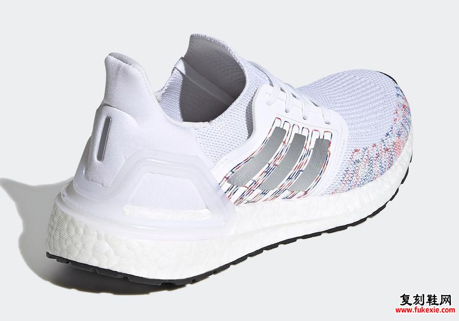 adidas Ultra Boost 2020 WMNS White Multi-Color EG0728发售日期