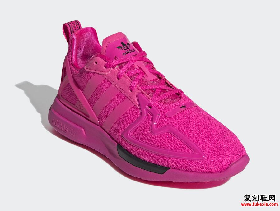 adidas ZX 2K Flux Shock Pink FV8980发售日期