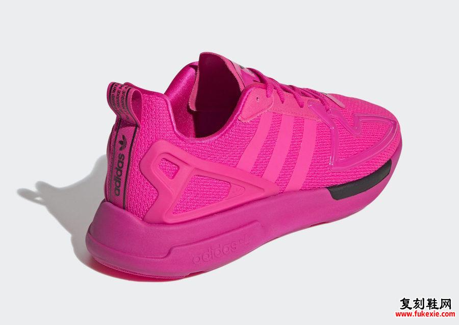 adidas ZX 2K Flux Shock Pink FV8980发售日期