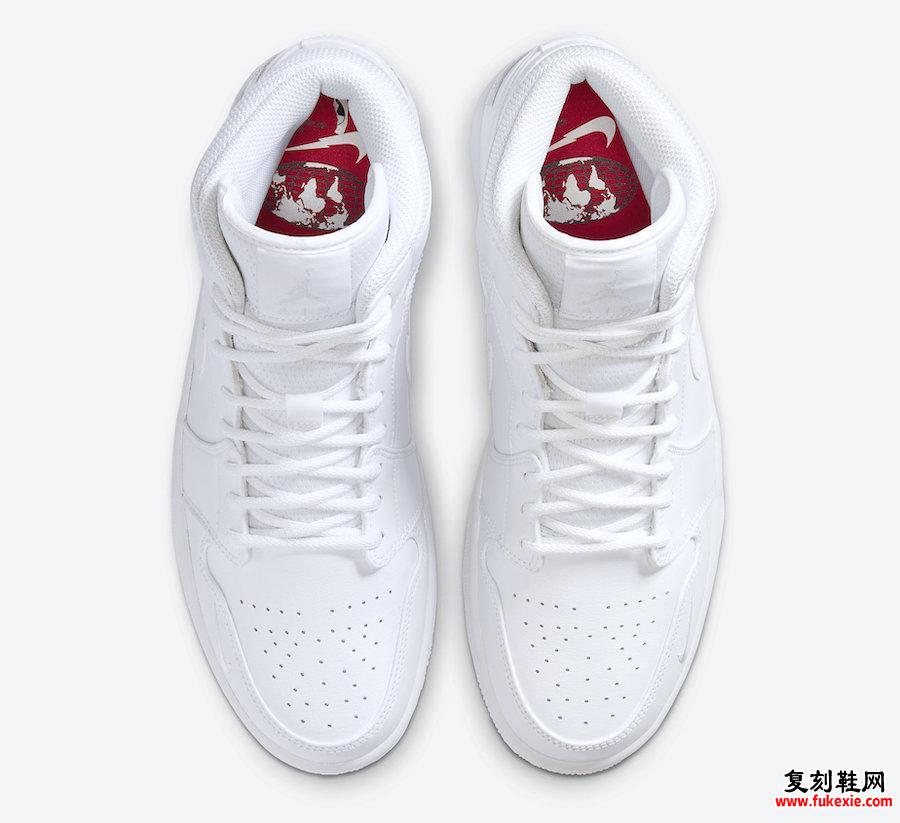 Air Jordan 1 Mid Euro Tour Swoosh On Tour 2020 CW7589-100发售日期