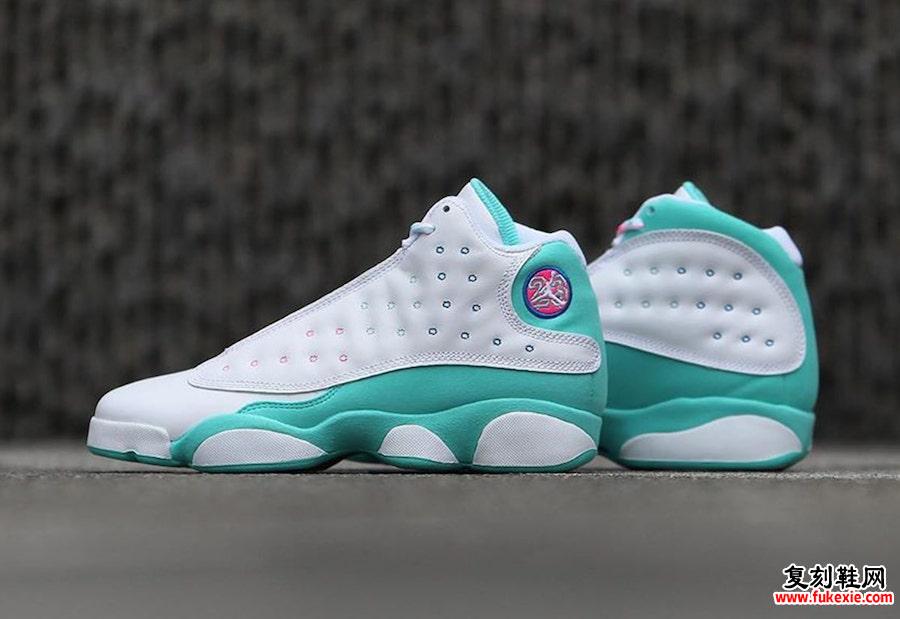 Air Jordan 13 GS Aurora绿色数码粉色439358-100发售日期