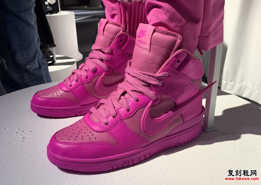 Ambush Nike Dunk High Pink紫红色发布日期信息