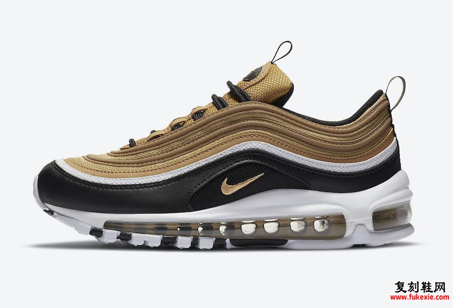 Nike Air Max 97 GS金黑色白色CZ9197-700发售日期