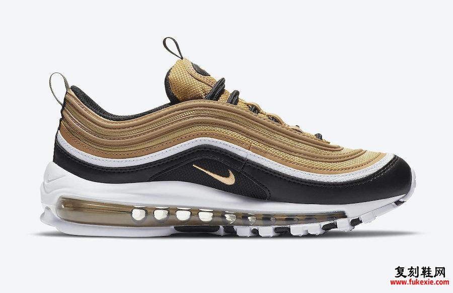 Nike Air Max 97 GS金黑色白色CZ9197-700发售日期