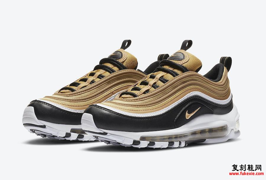 Nike Air Max 97 GS金黑色白色CZ9197-700发售日期