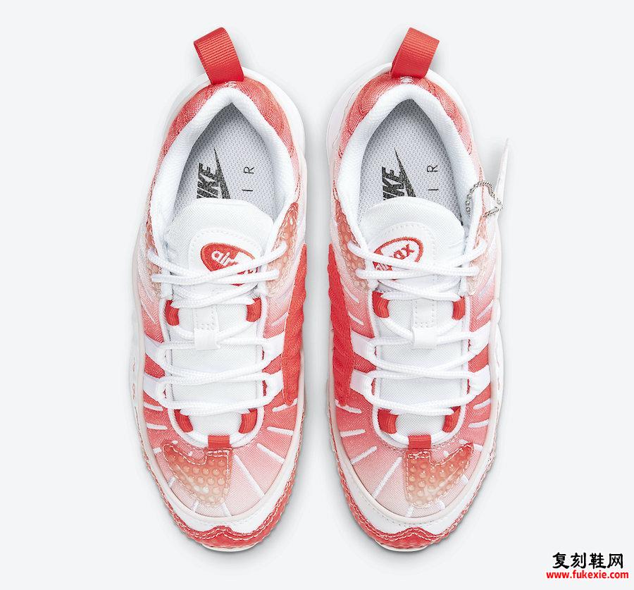 Nike Air Max 98 Bubble Track Red Barely Rose CI7379-600发售日期