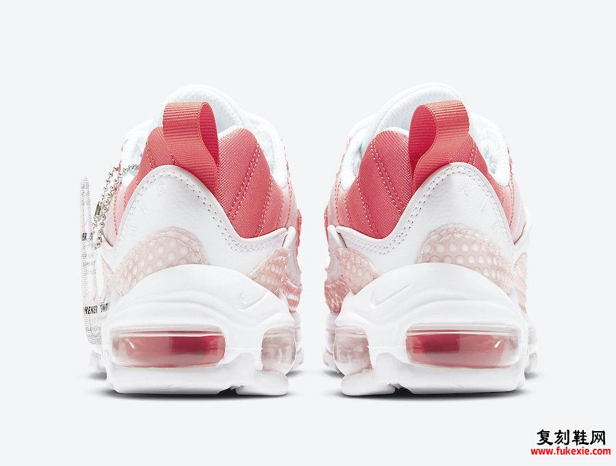 Nike Air Max 98 Bubble Track Red Barely Rose CI7379-600发售日期