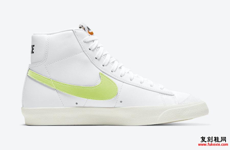 Nike Blazer Mid Barely Volt CZ1055-108发售日期