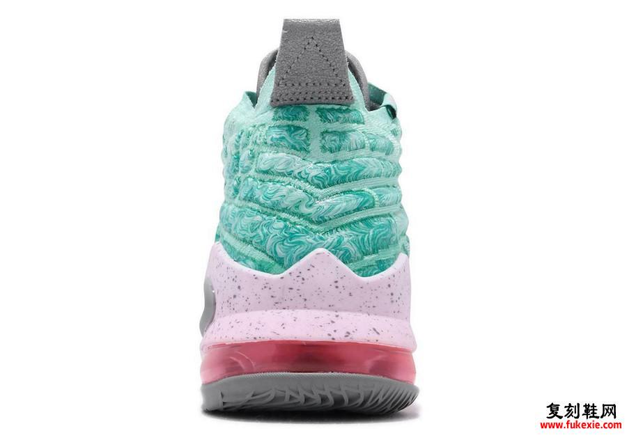 Nike LeBron 17 GS South Beach BQ5594-444发售日期信息