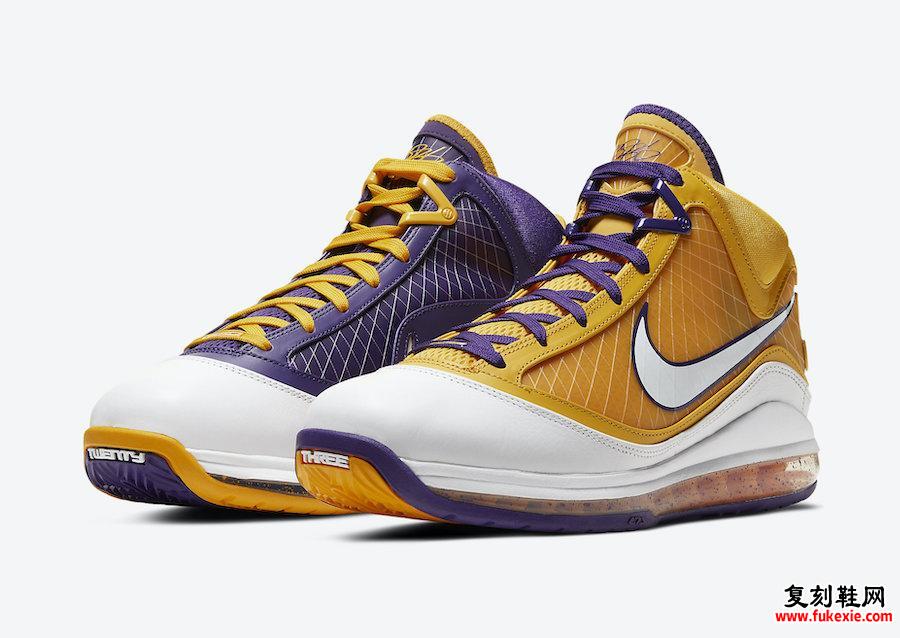 Nike LeBron 7 Lakers CW2300-500发售日期