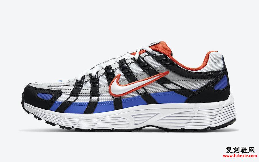 Nike P-6000 Black White Team Orange Racer Blue CD6404-008发售日期信息