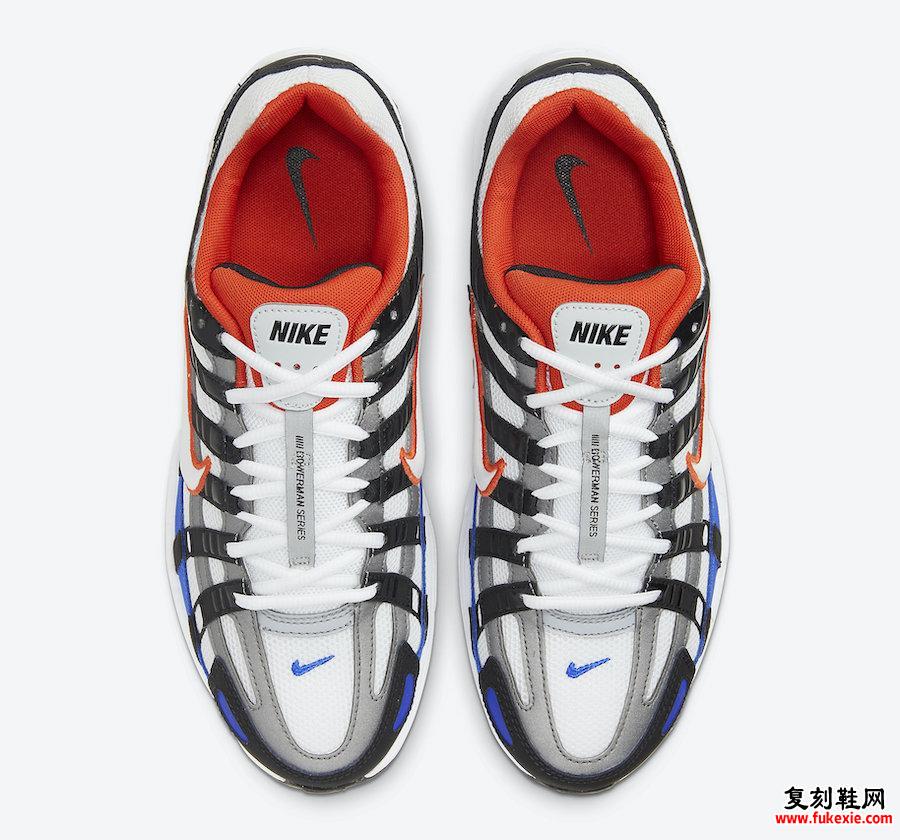 Nike P-6000 Black White Team Orange Racer Blue CD6404-008发售日期信息