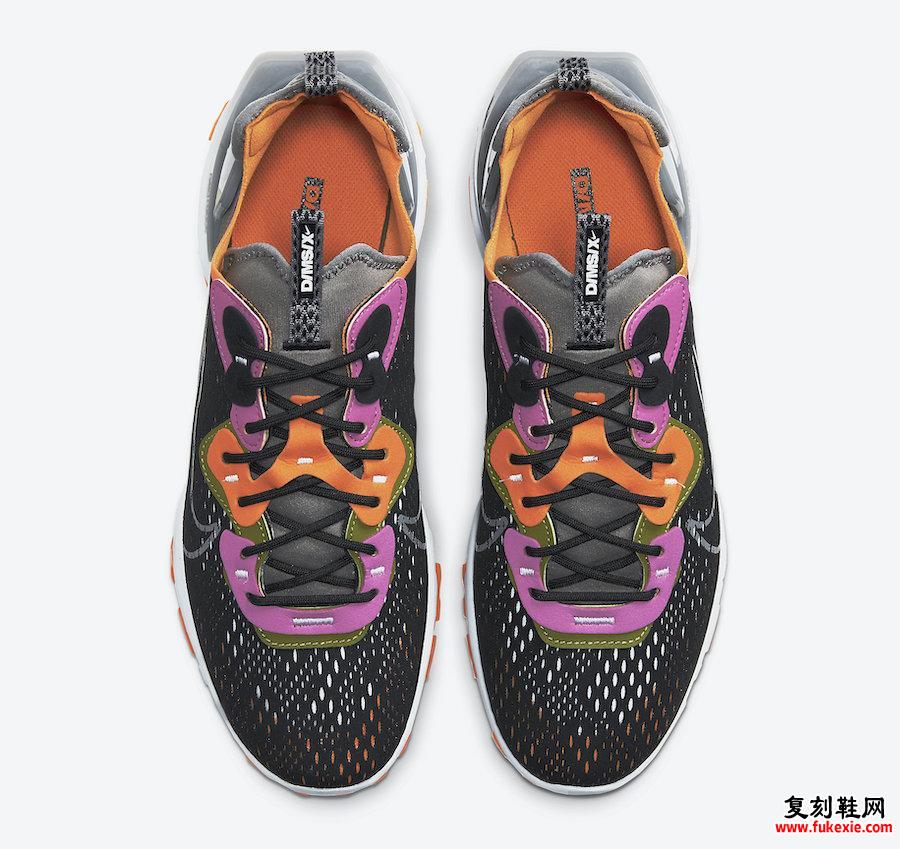 Nike React Vision黑色紫红色橙色CD4373-003发售日期