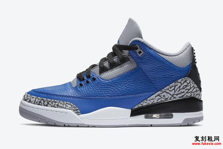 Air Jordan 3 Varsity Royal CT8532-400发售日期