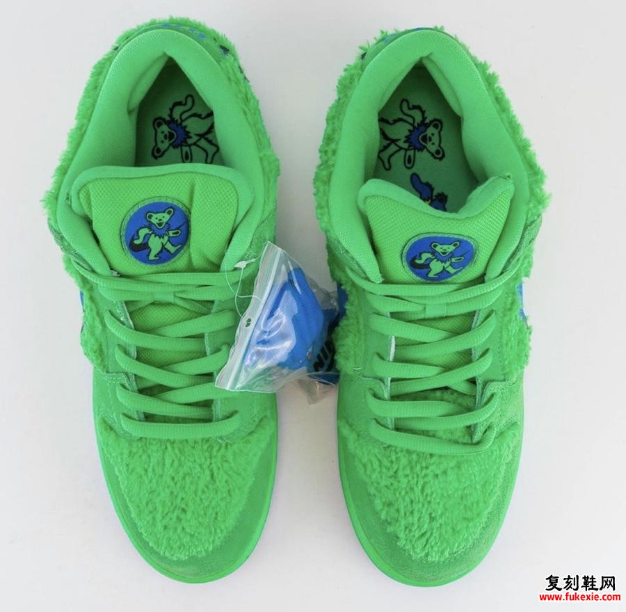 Grateful Dead Nike SB Dunk Low Green Bear CJ5378-300发售