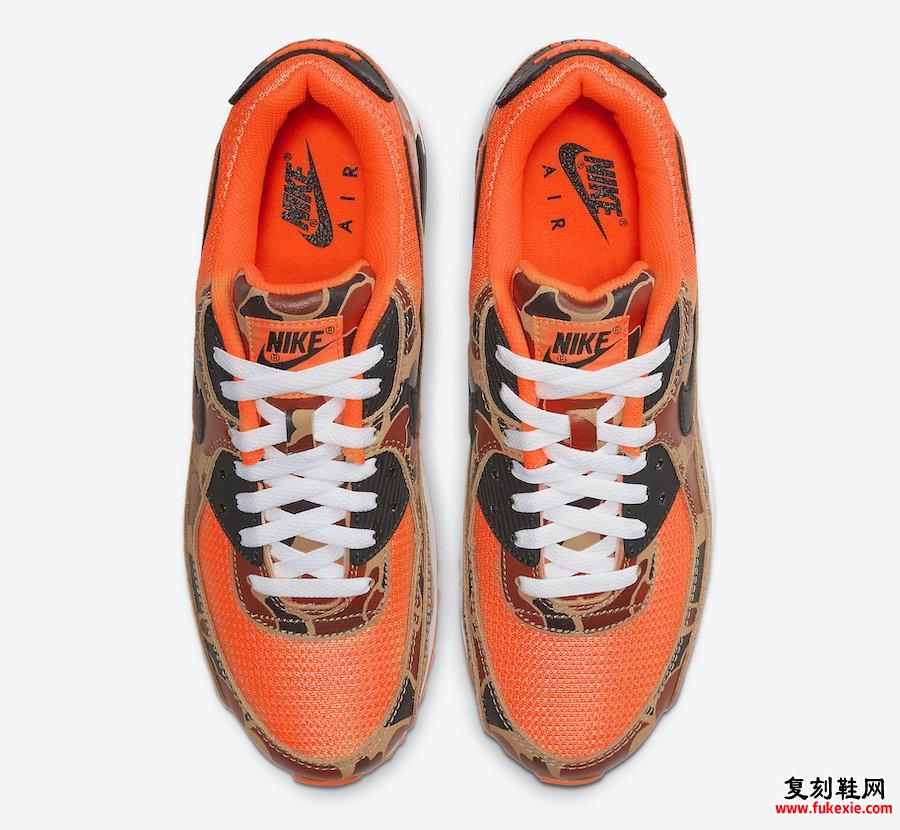 Nike Air Max 90 Orange Camo CW4039-800发售日期