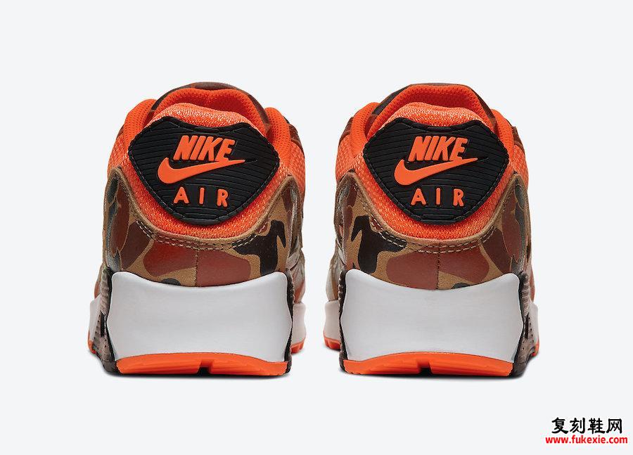 Nike Air Max 90 Orange Camo CW4039-800发售日期