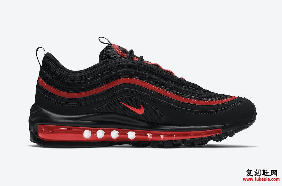 Nike Air Max 97 GS Black Red 921522-023发售日期