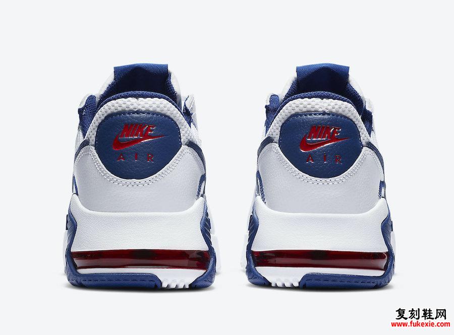 Nike Air Max Excee White Navy Blue Red CZ9168-100发售日期