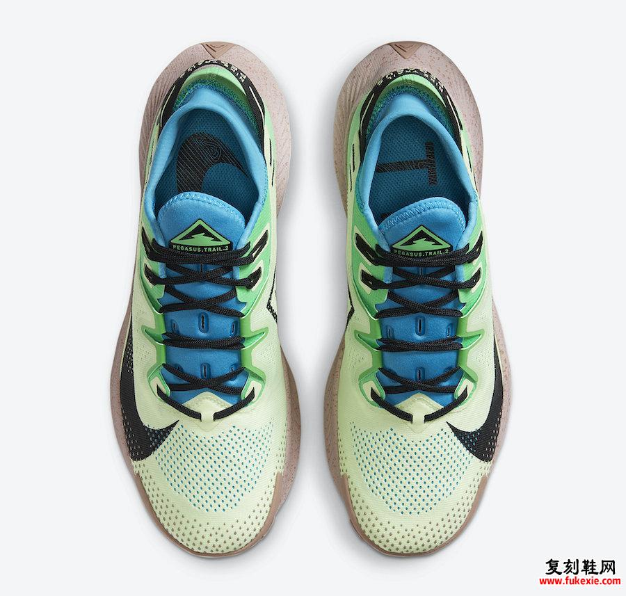 Nike Pegasus Trail 2 Barely Volt Laser Blue Poison Green黑色CK4305-700发售日期