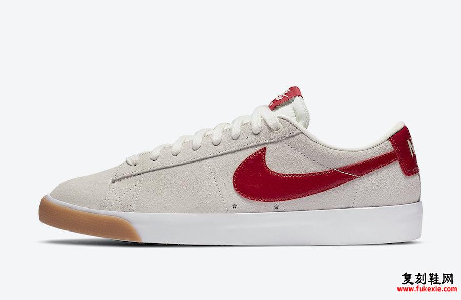 Nike SB Blazer Low GT Cardinal Red 704939-105发售日期