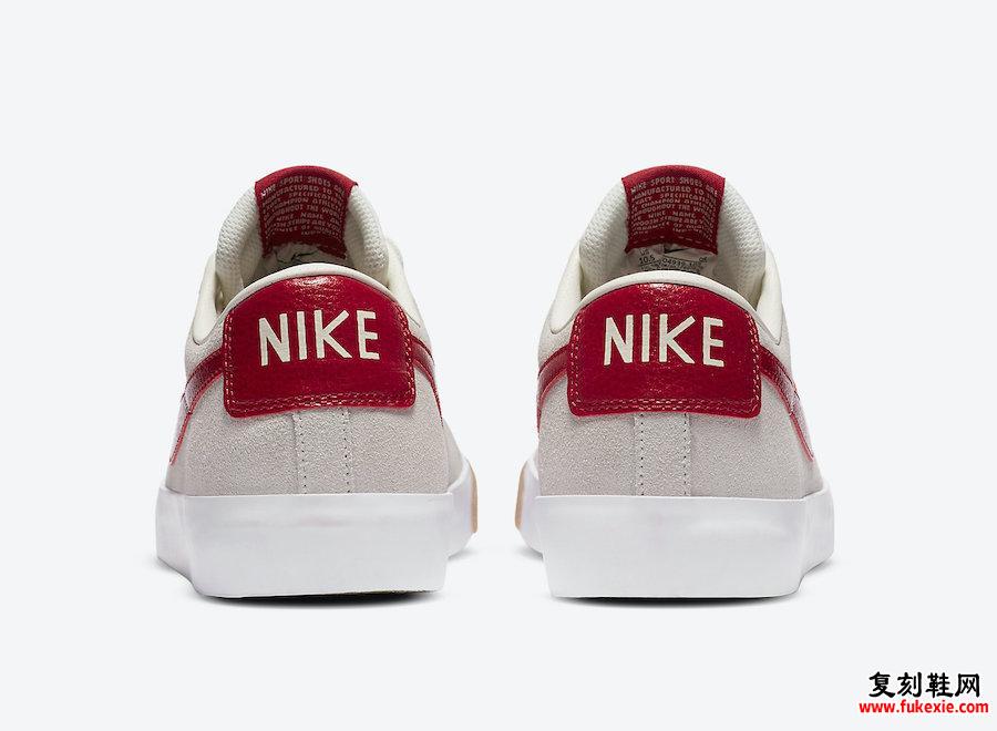 Nike SB Blazer Low GT Cardinal Red 704939-105发售日期