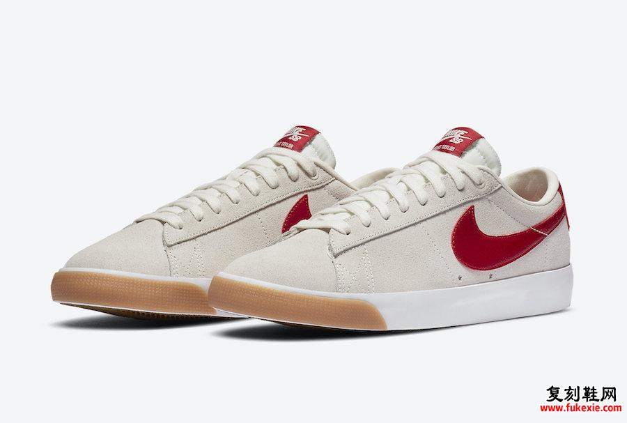 Nike SB Blazer Low GT Cardinal Red 704939-105发售日期