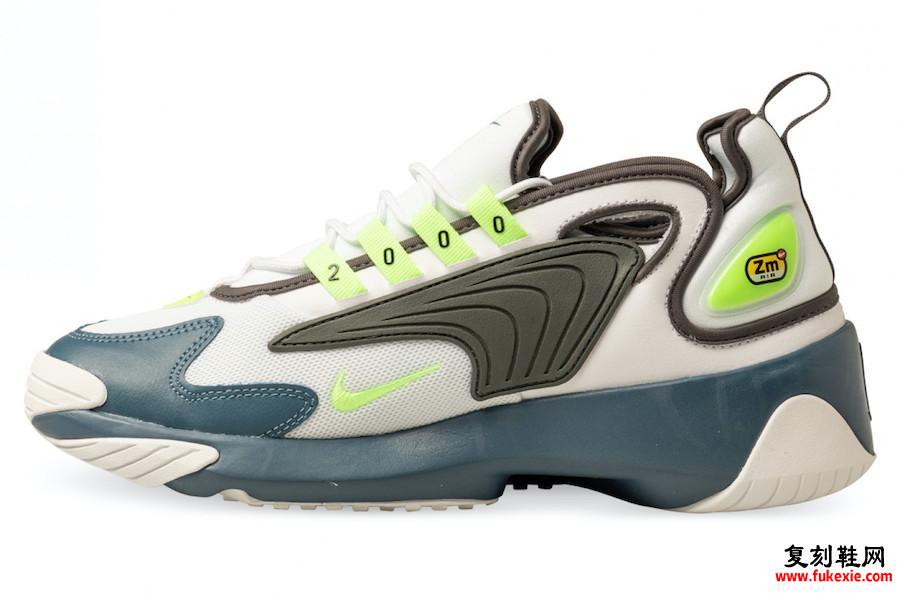 Nike Zoom 2K Ghost Green铁灰色雷暴AO0269-108发售日期