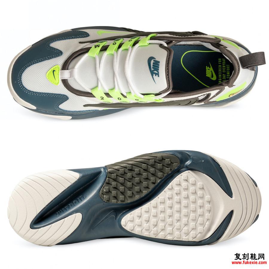 Nike Zoom 2K Ghost Green铁灰色雷暴AO0269-108发售日期