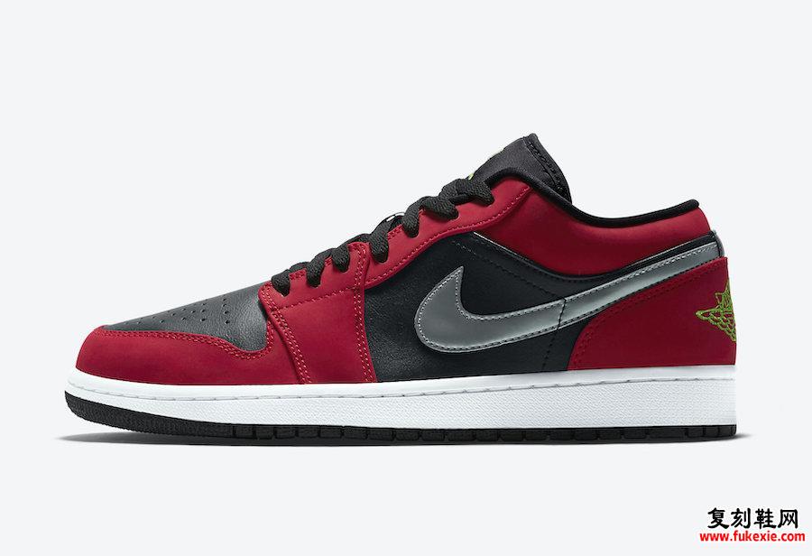 Air Jordan 1 Low Gym Red Green Pulse 553558-036发售日期